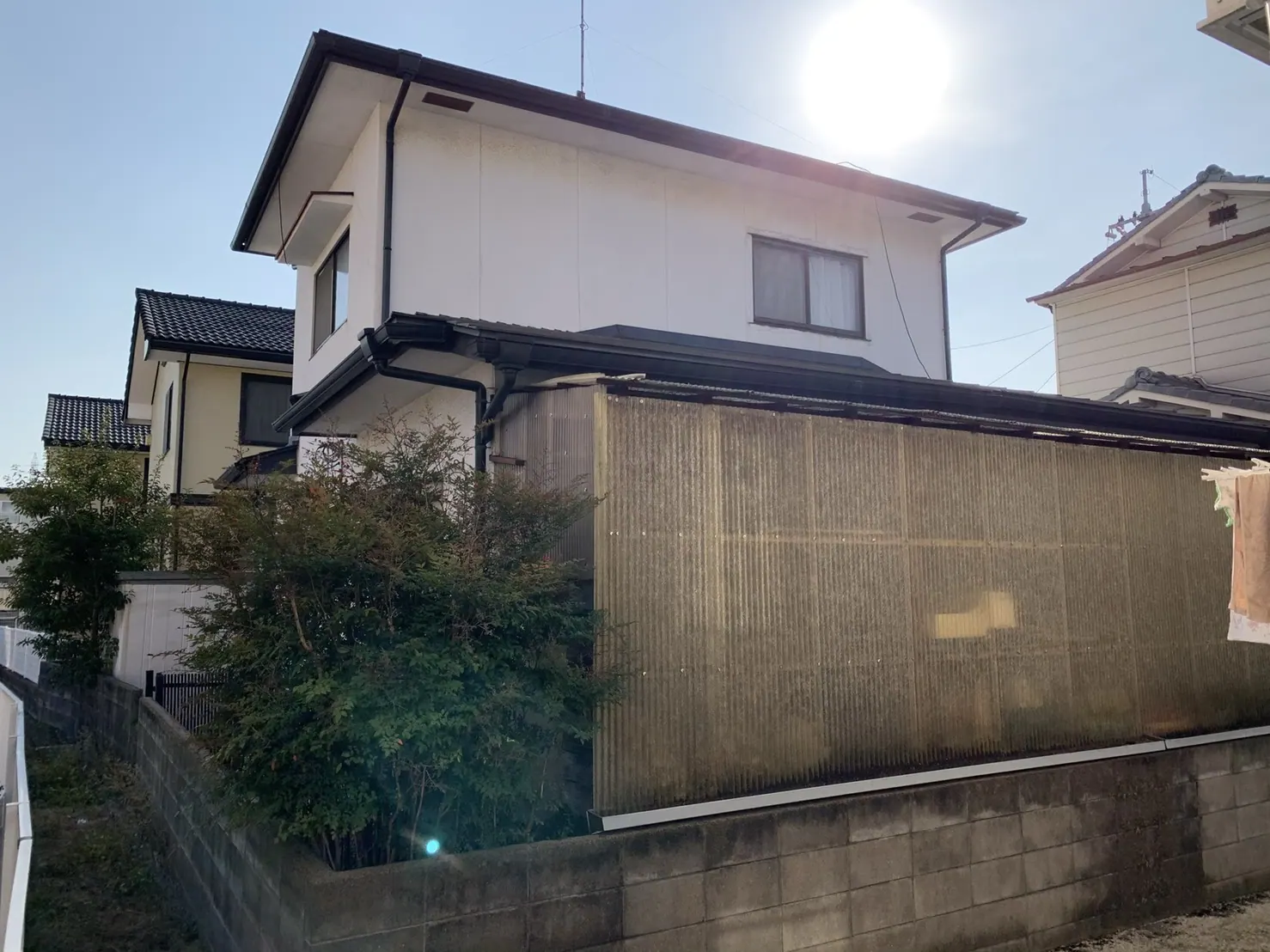 O様邸 外壁塗装・屋根塗装・ポリカ波板交換工事 (岡山県岡山市北区) Before
