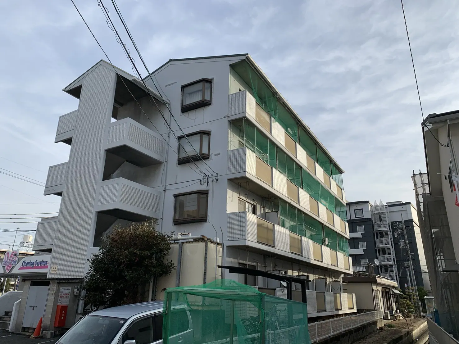 法人様マンション 屋根外壁塗装工事 (岡山県岡山市) Before