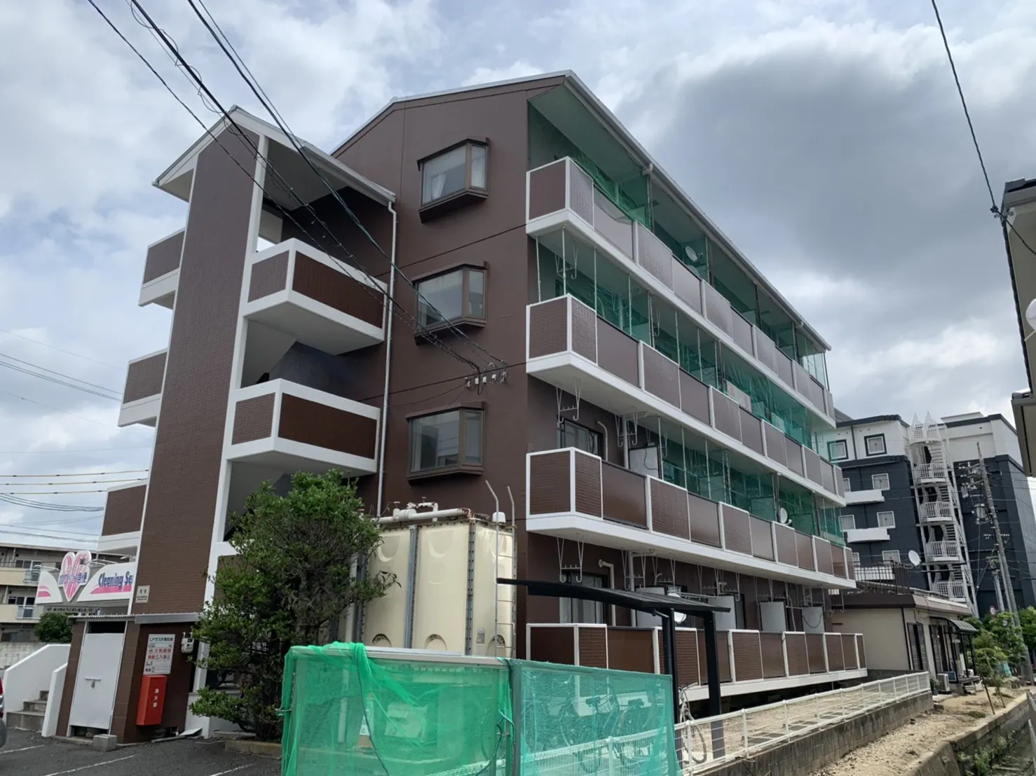法人様マンション 屋根外壁塗装工事 (岡山県岡山市) After