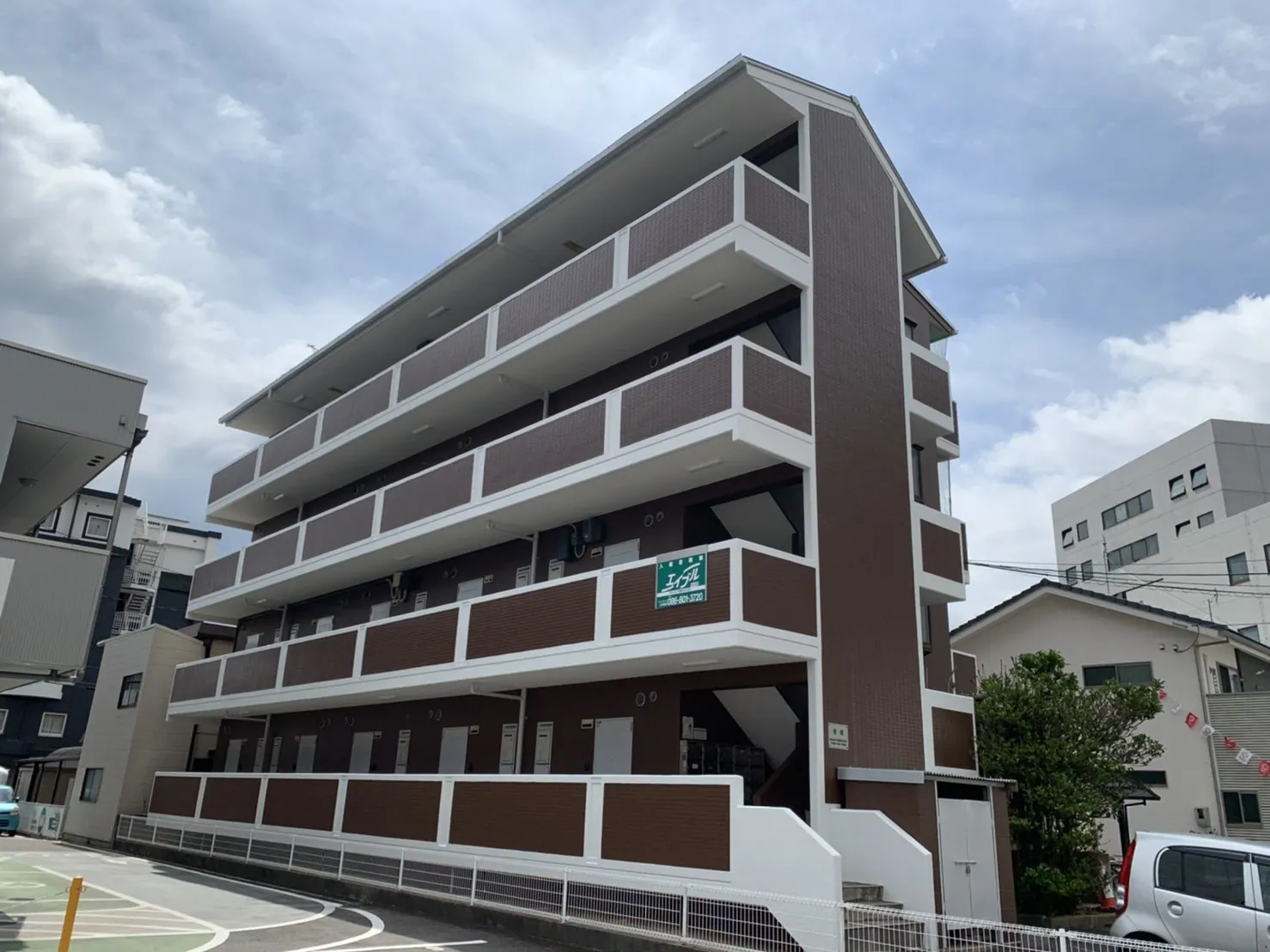 法人様マンション 屋根外壁塗装工事 (岡山県岡山市) After