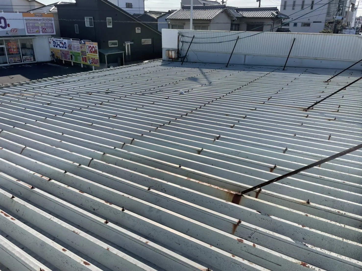 某店舗様 屋根塗装工事 (岡山県岡山市) Before
