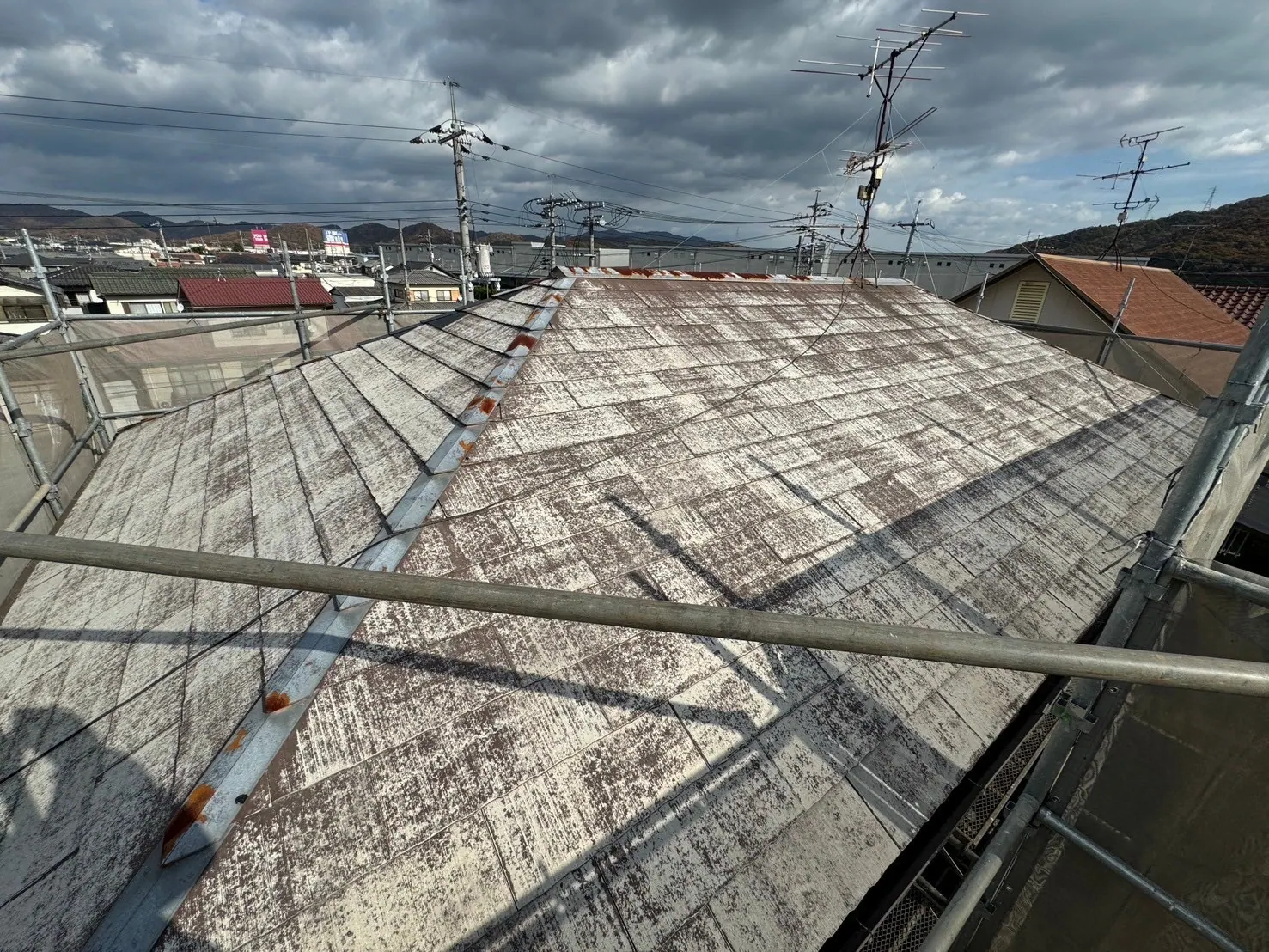 N様邸 外壁塗装・屋根塗装工事(岡山県岡山市) Before