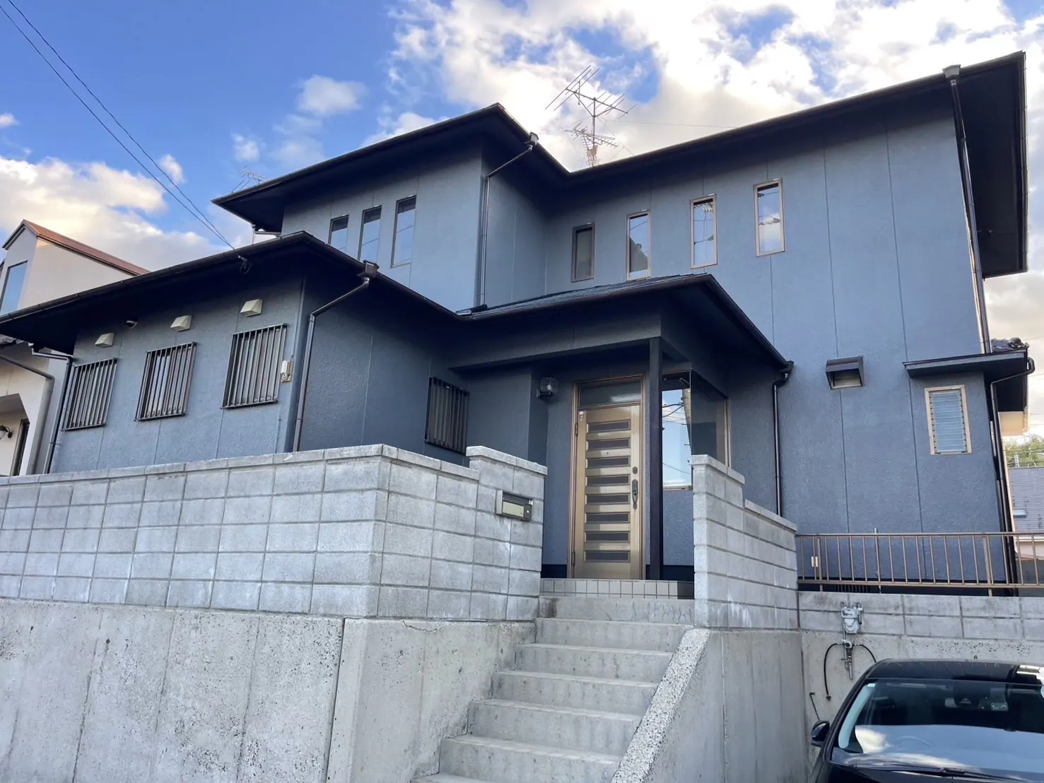 N様邸 外壁塗装・屋根塗装工事(岡山県岡山市) 施工後