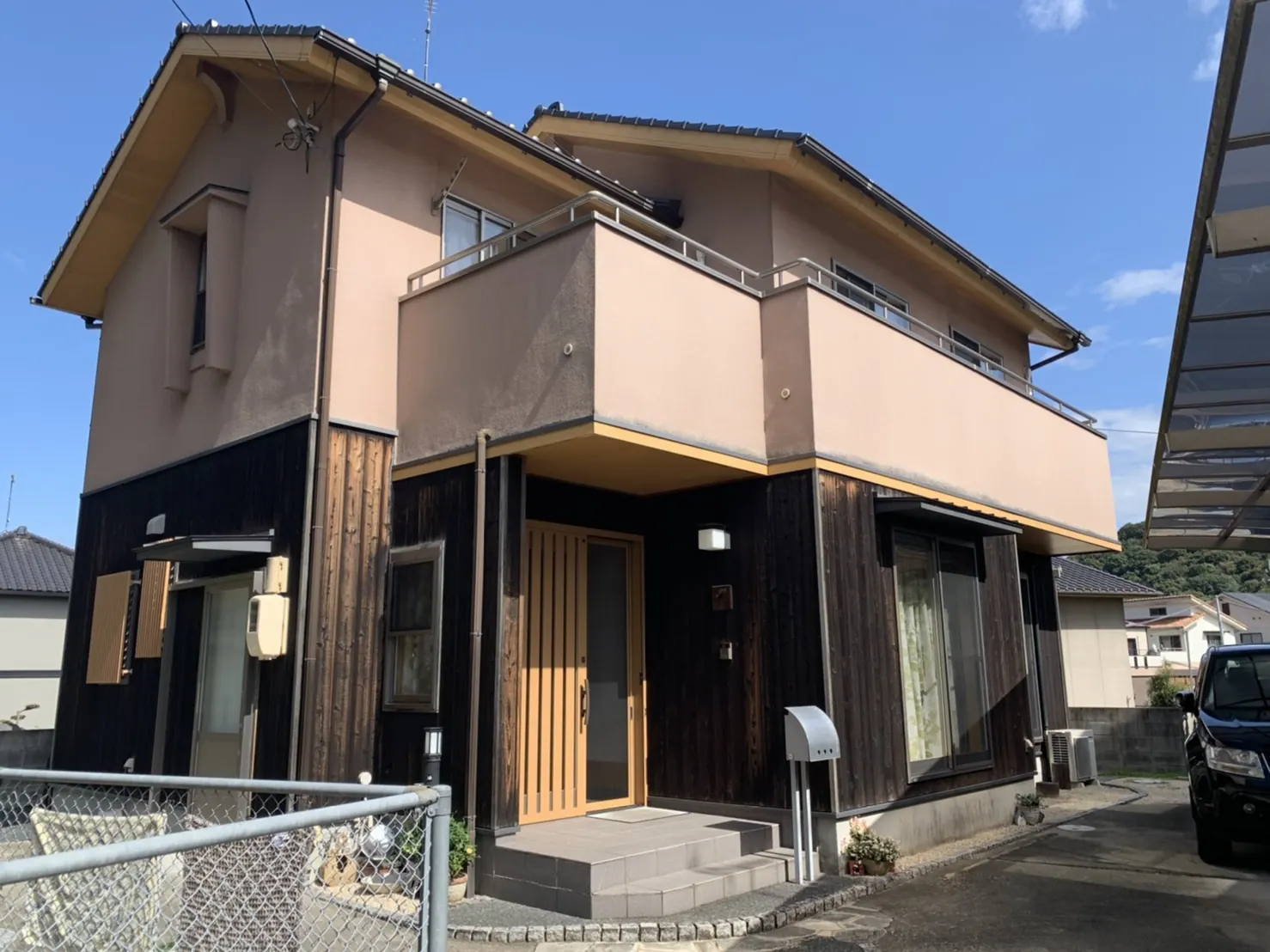 M様邸 外壁塗装・ベランダ防水工事 (岡山県岡山市北区) Before