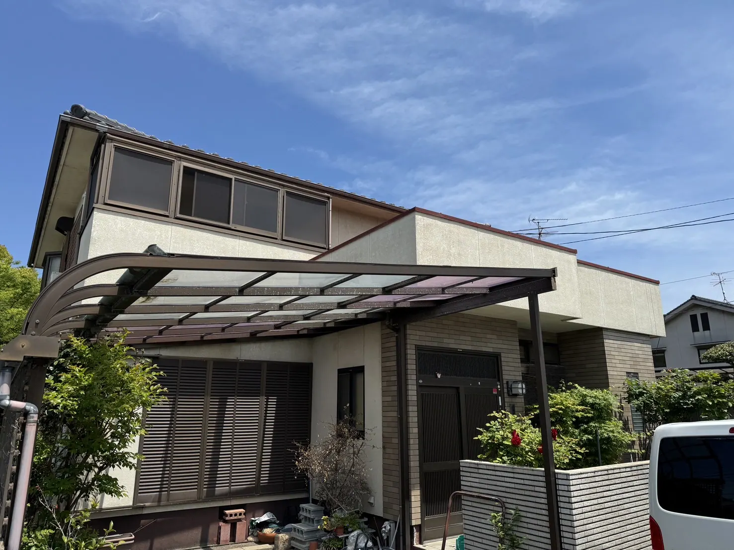 S様邸 外壁塗装工事(岡山県倉敷市) Before