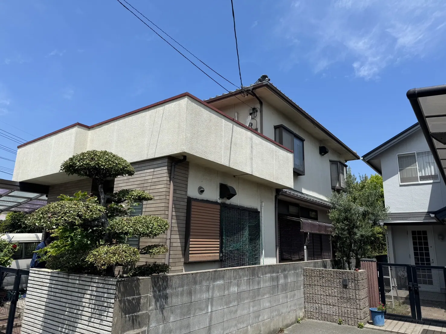 S様邸 外壁塗装工事(岡山県倉敷市) Before
