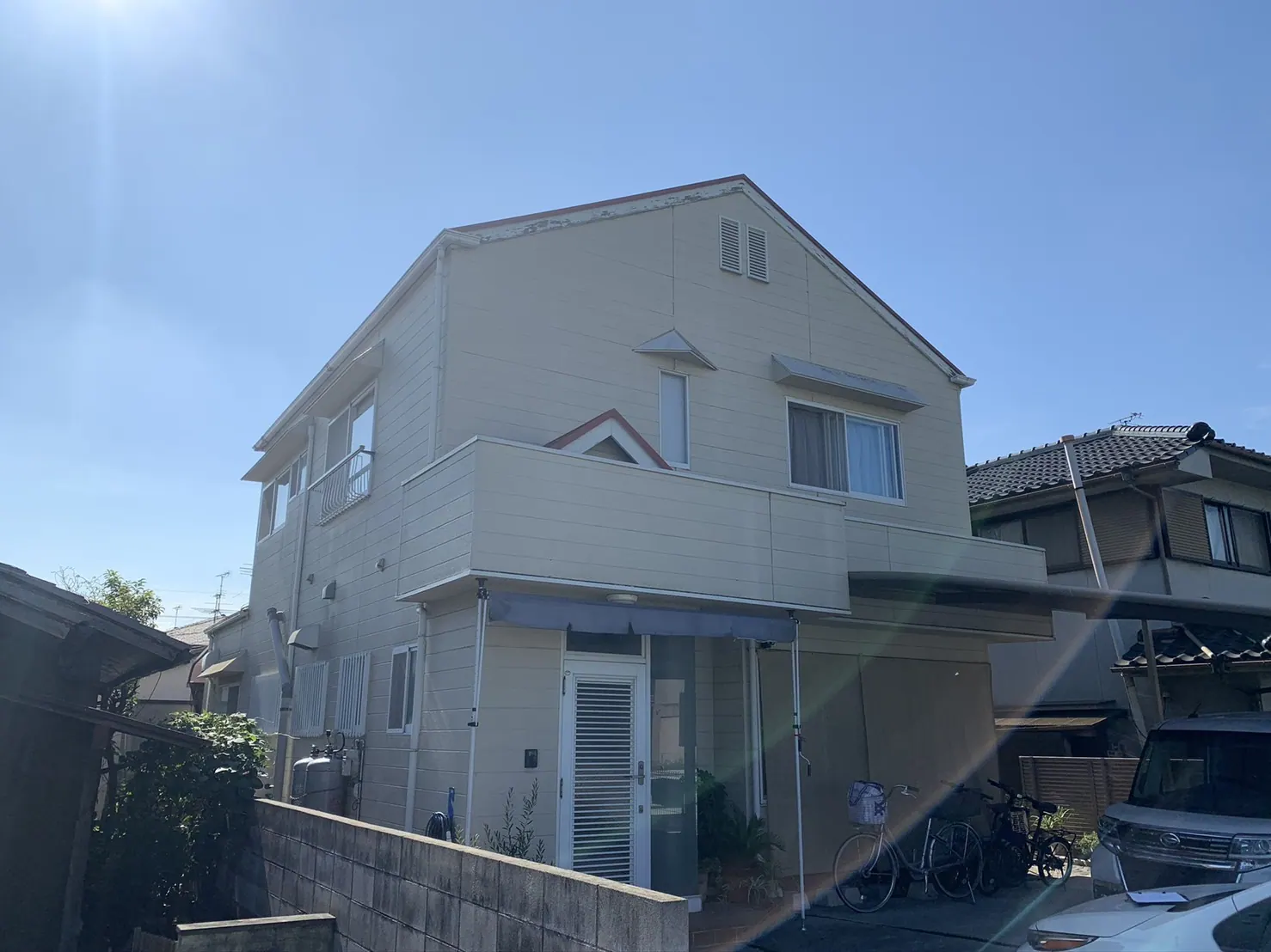 E様邸 外壁塗装・屋根塗装・雨樋交換工事 (岡山県倉敷市) Before