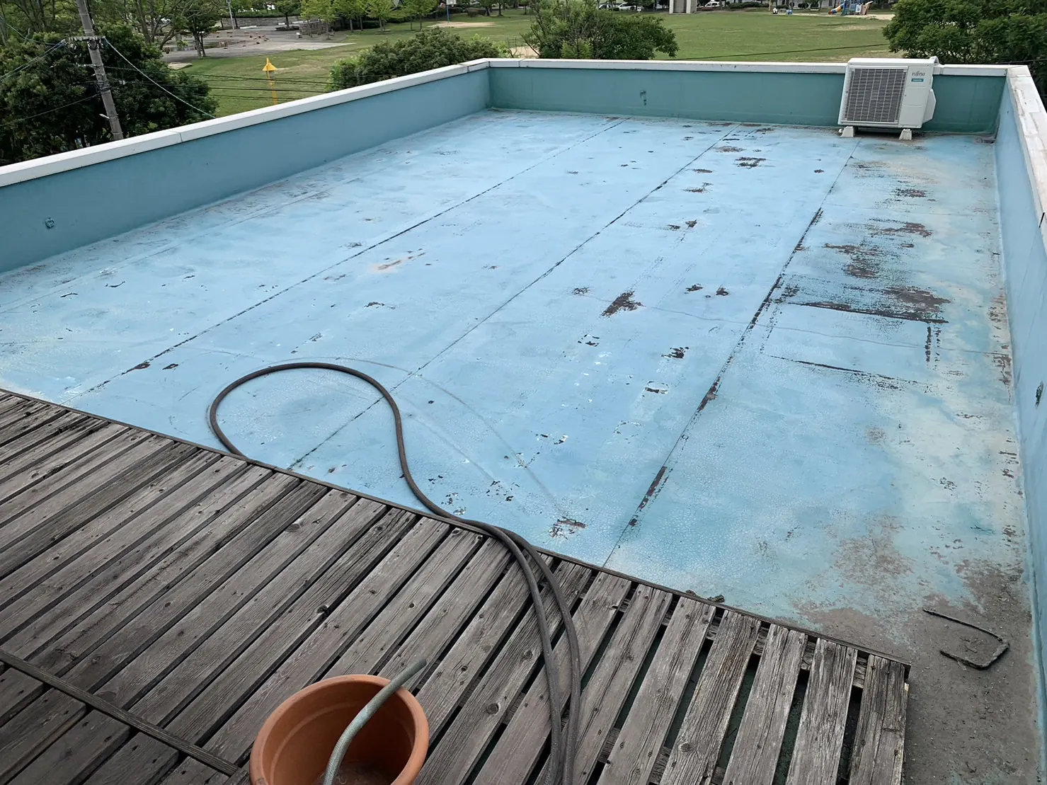 某企業様事務所 屋上防水工事 (岡山県倉敷市) Before