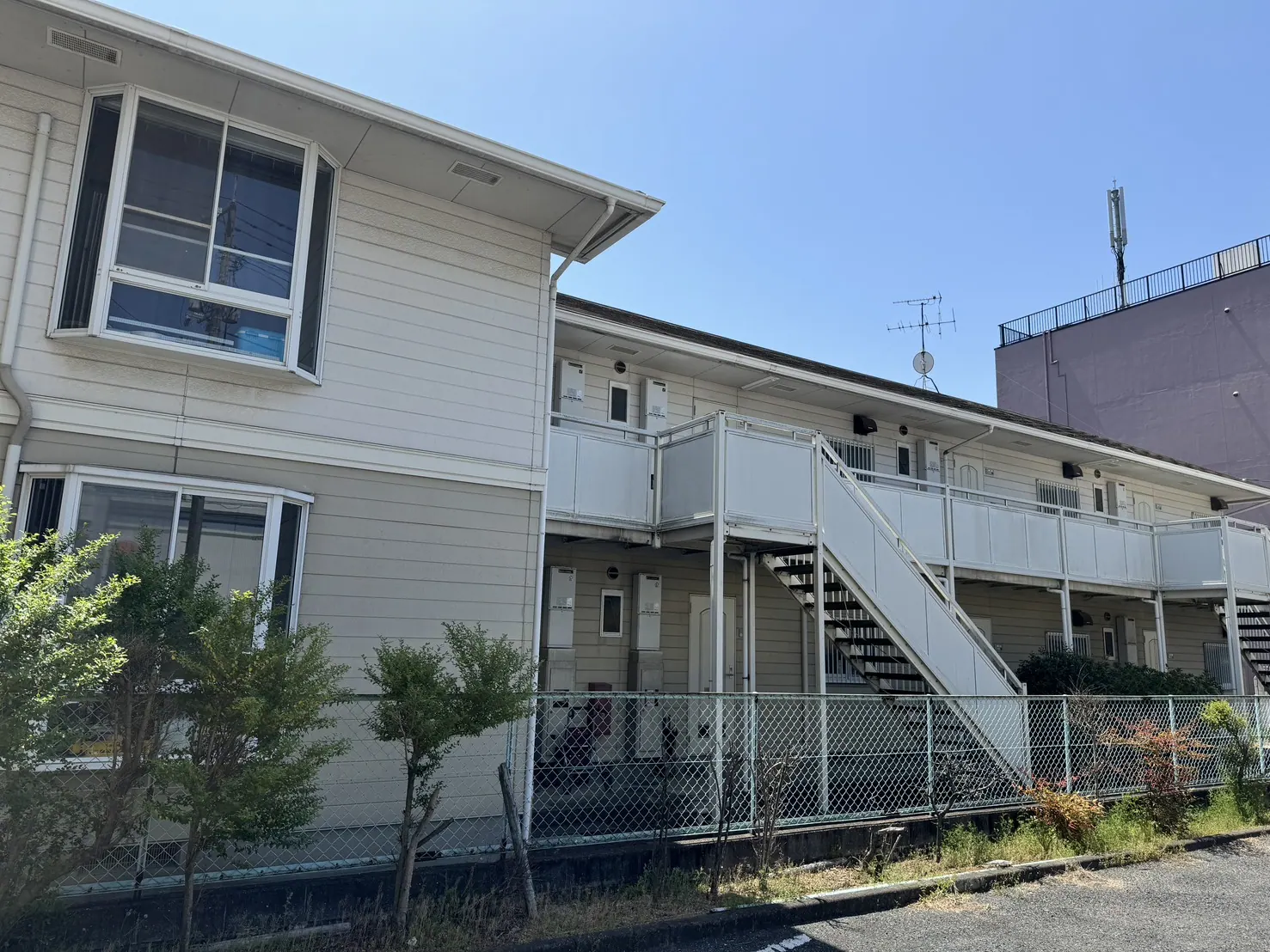 アパートオーナー様 屋根外壁塗装工事(岡山県岡山市) Before