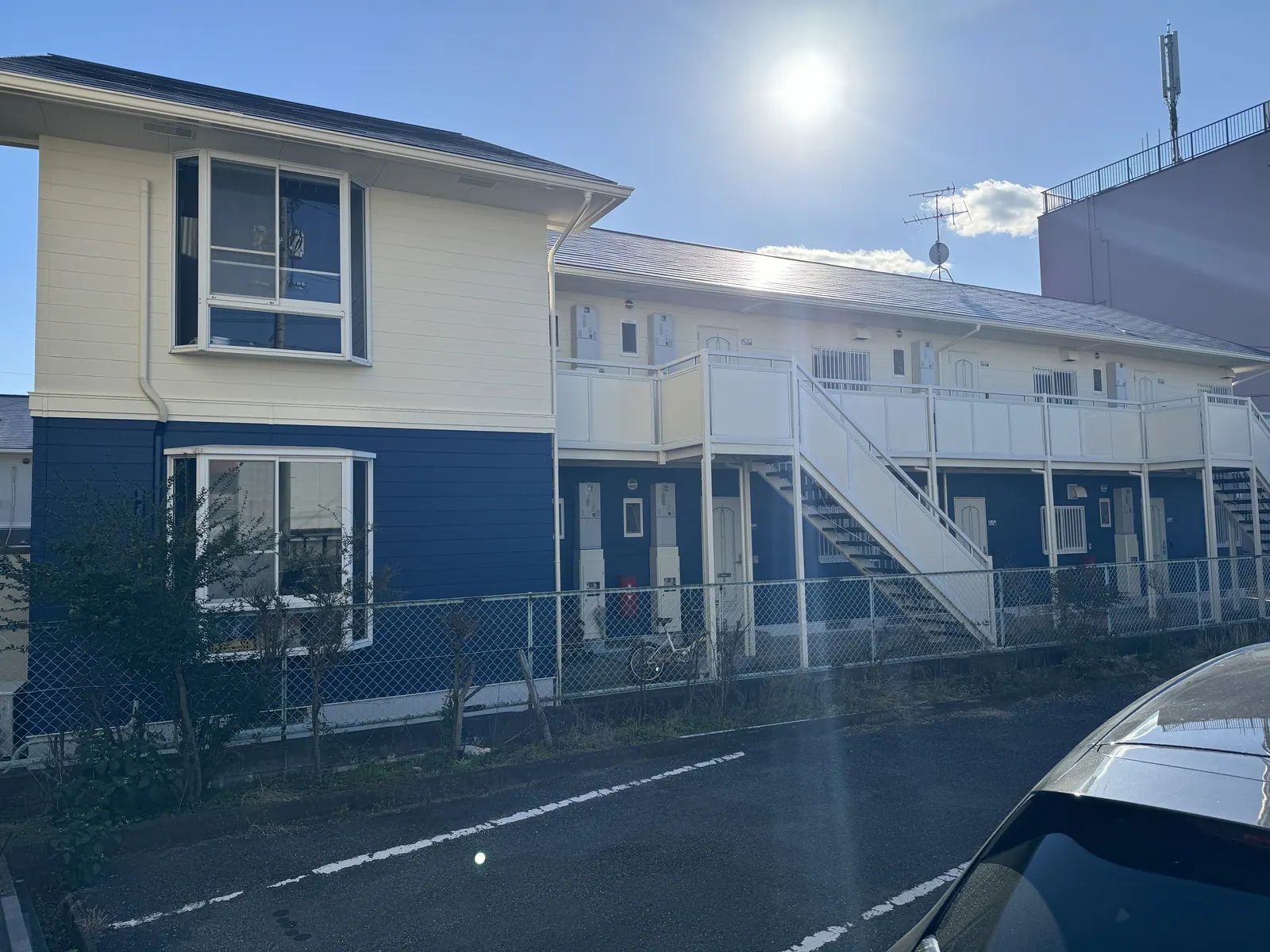 アパートオーナー様 屋根外壁塗装工事(岡山県岡山市) 完成写真