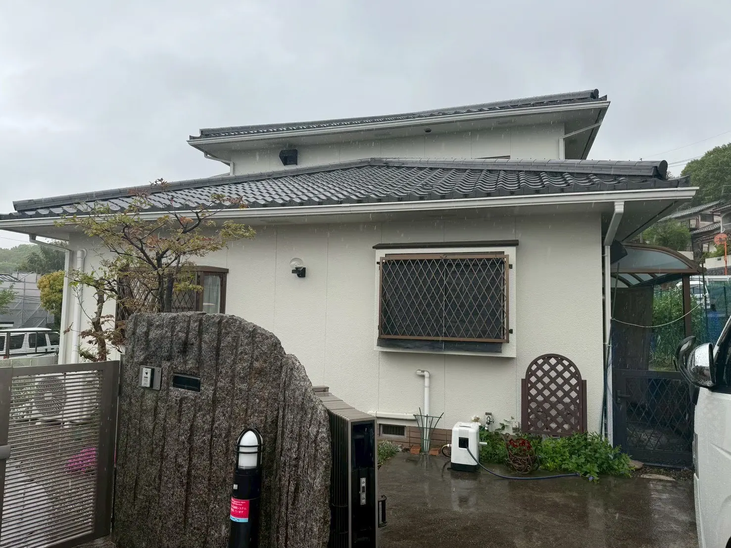 I様邸 外壁塗装・外塀塗装工事(岡山県岡山市) Before