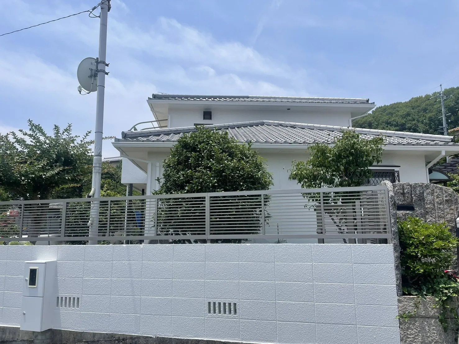 I様邸 外壁塗装・外塀塗装工事(岡山県岡山市) 施工後