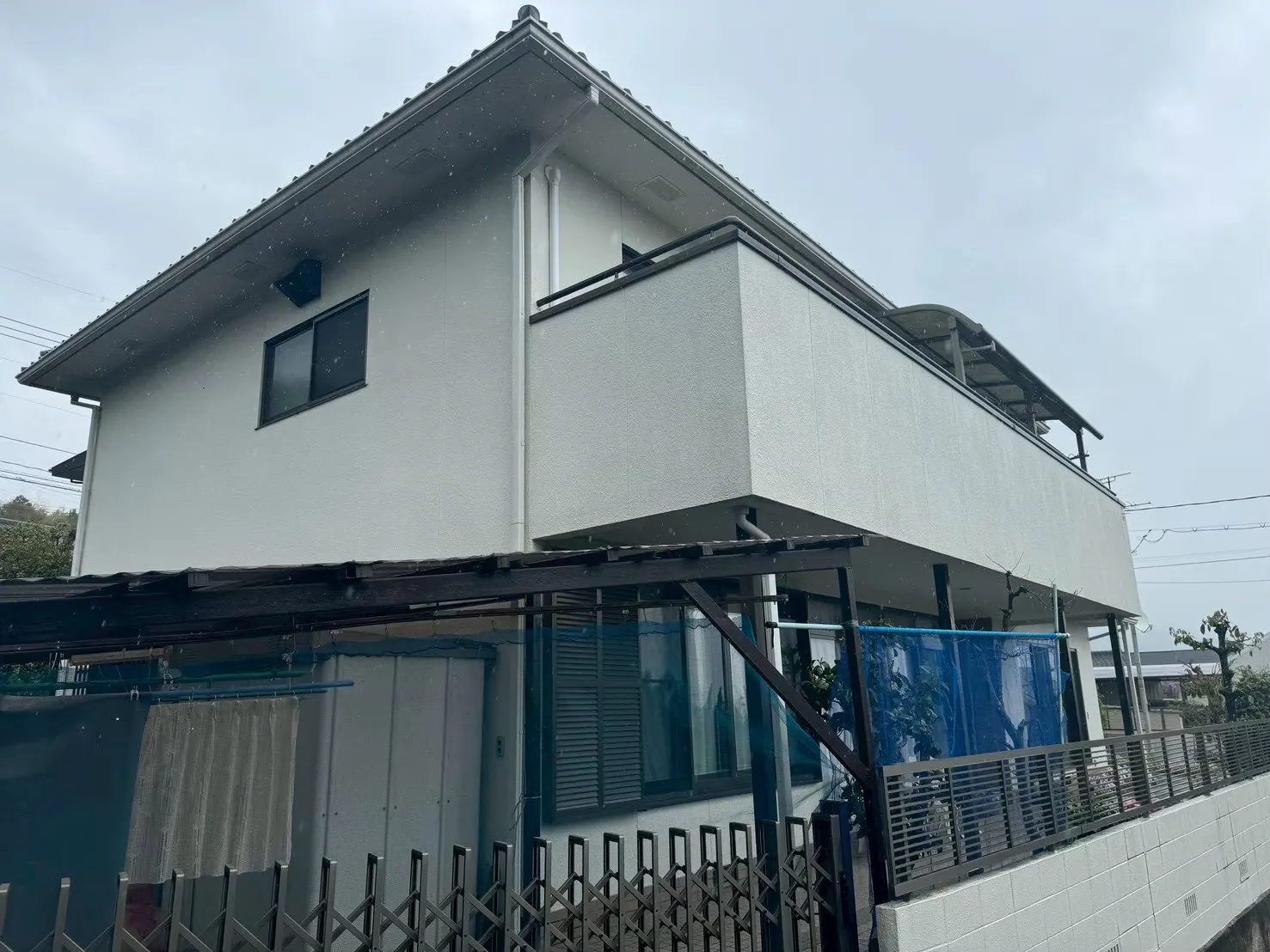 I様邸 外壁塗装・外塀塗装工事(岡山県岡山市) Before