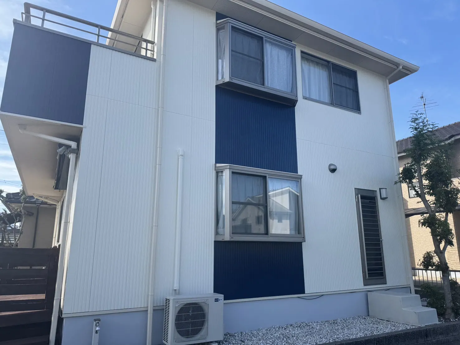 N様邸 外壁塗装・シーリング打ち替え工事(岡山県岡山市南区) After 外壁・付帯部の仕上がり